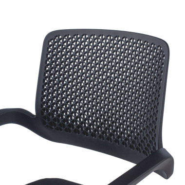 visitor chair black confidant chair fabric fixed armrests 6