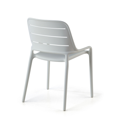 visitor chair white without arms plastic no armrests 8