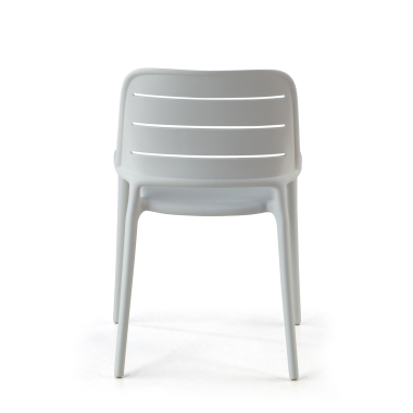 visitor chair white without arms plastic no armrests 9