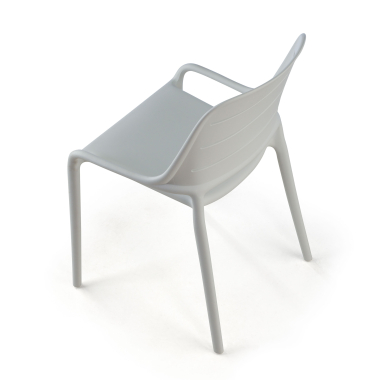 visitor chair white without arms plastic no armrests 10