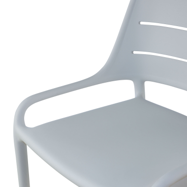 visitor chair white without arms plastic no armrests 6