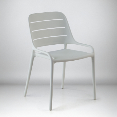 visitor chair white without arms plastic no armrests 7