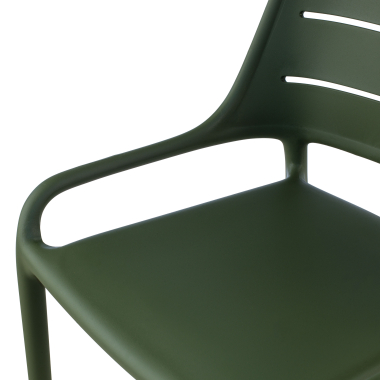 visitor chair green without arms plastic no armrests 6