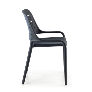 visitor chair gray without arms plastic no armrests 3