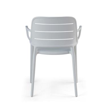 visitor chair white with arms plastic fixed armrests 9