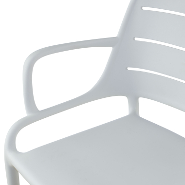 visitor chair white with arms plastic fixed armrests 7
