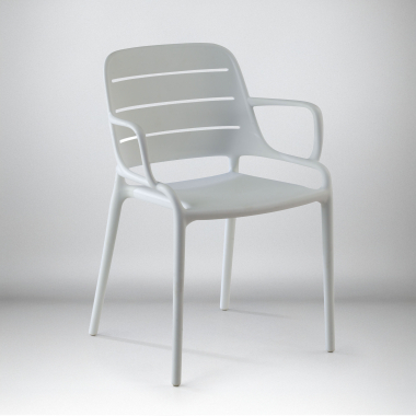 visitor chair white with arms plastic fixed armrests 6