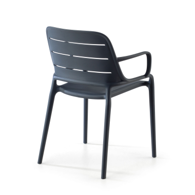 visitor chair gray with arms plastic fixed armrests 8