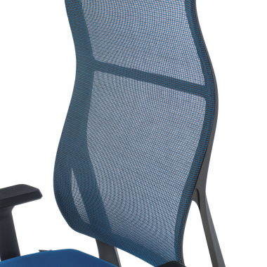 ergonomic chair blue stay mesh movable armrests 9
