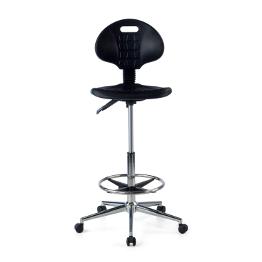 work and laboratory stool black stool plastic no armrests 5