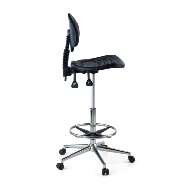 work and laboratory stool black stool plastic no armrests 6