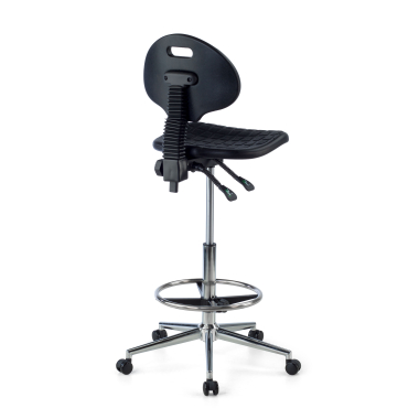 work and laboratory stool black stool plastic no armrests 8