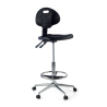 TopWork work and workshop stool, adjustable height and adjustable backrest