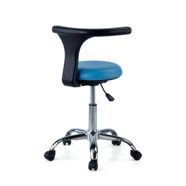 work and laboratory stool blue clinicpro plastic no armrests 8