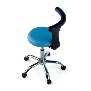 work and laboratory stool blue clinicpro plastic no armrests 5