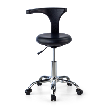 work and laboratory stool black clinicpro plastic no armrests 6