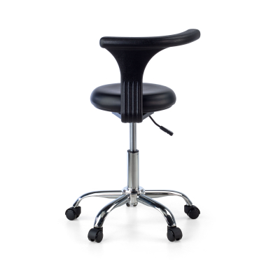work and laboratory stool black clinicpro plastic no armrests 8