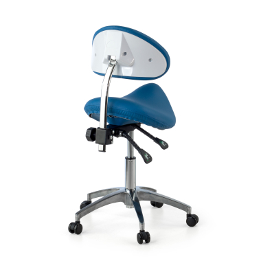 work and laboratory stool blue ergo clinic plastic no armrests 10