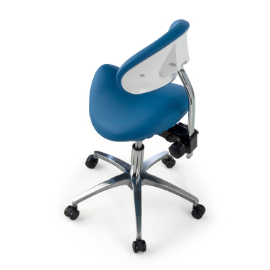 work and laboratory stool blue ergo clinic plastic no armrests 6