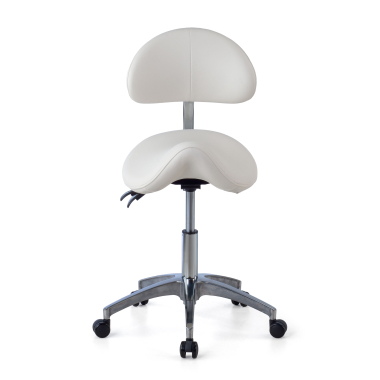 work and laboratory stool white ergo clinic plastic no armrests 4