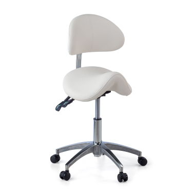 work and laboratory stool white ergo clinic plastic no armrests 1