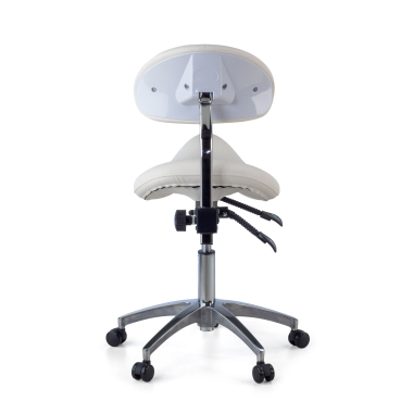 work and laboratory stool white ergo clinic plastic no armrests 9