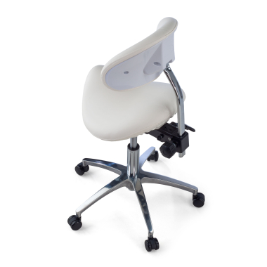 work and laboratory stool white ergo clinic plastic no armrests 6