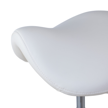 work and laboratory stool white ergo clinic plastic no armrests 7