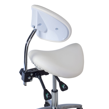 work and laboratory stool white ergo clinic plastic no armrests 5