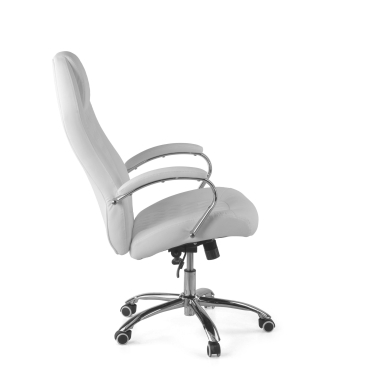 office chair white pioneer synthetic leather upholstered armrests 6