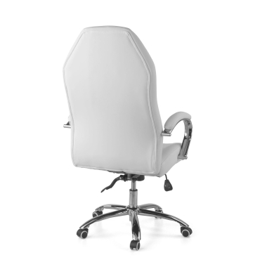 office chair white pioneer synthetic leather upholstered armrests 10