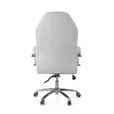 office chair white pioneer synthetic leather upholstered armrests 9