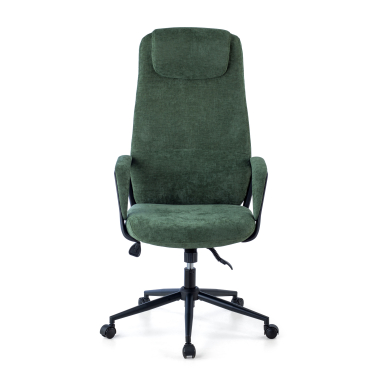 office chair green denmark fabric upholstered armrests headrest 3