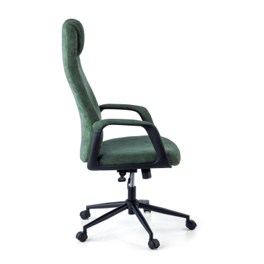 office chair green denmark fabric upholstered armrests headrest 8