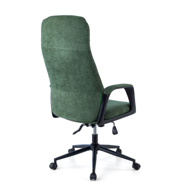 office chair green denmark fabric upholstered armrests headrest 10