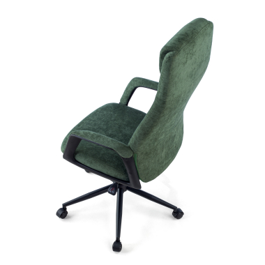 office chair green denmark fabric upholstered armrests headrest 7