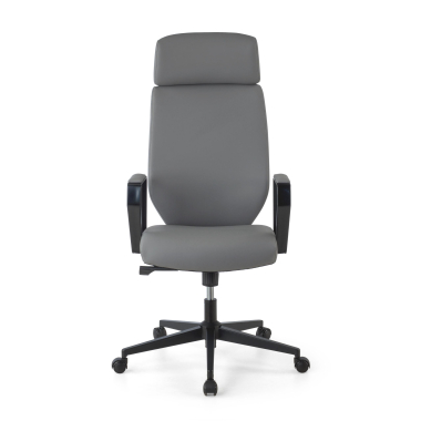 office chair gray saranto synthetic leather fixed armrests 3
