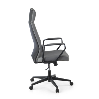 office chair gray saranto synthetic leather fixed armrests 6