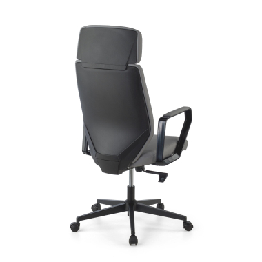 office chair gray saranto synthetic leather fixed armrests 9