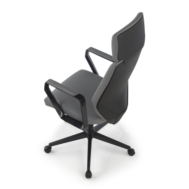 office chair gray saranto synthetic leather fixed armrests 10