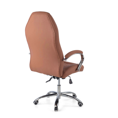 office chair brown pioneer synthetic leather upholstered armrests 6