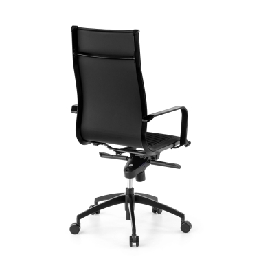 office chair black black frame faux leather synthetic leather fixed armrests 10