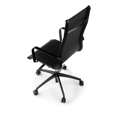 office chair black black frame faux leather synthetic leather fixed armrests 9