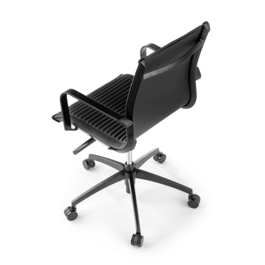 office chair black black frame faux leather synthetic leather fixed armrests 8