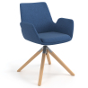 Visitor chair Glamm, 4 legs, upholstered armrests, metal frame