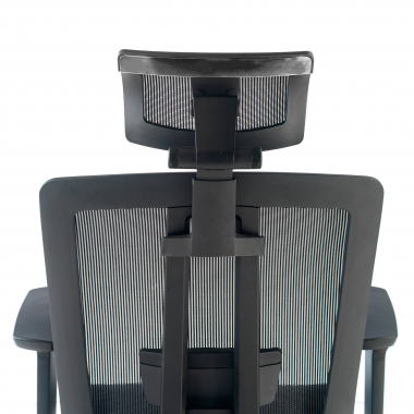 ergonomic chair black with headrest upholstered mesh movable armrests lumbar support headrest 9