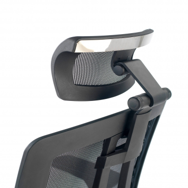 ergonomic chair black with headrest upholstered mesh movable armrests lumbar support headrest 5