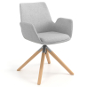 Visitor chair Glamm, 4 legs, upholstered armrests, metal frame
