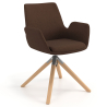 Glamm meeting chair, thick padding, swivel base