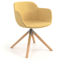 Laure Meeting Chair, Wooden...